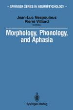 Morphology, Phonology, and Aphasia