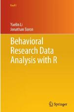 Behavioral Research Data Analysis with R