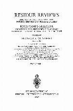 Residue reviews = Rückstands-Berichte : residues of pesticides and other foreign chemicals in foods and feeds = Rückstände von Pesticiden und Anderen Fremdstoffen in Nahrungs- und Futtermitteln. Volume 4