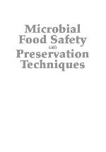 Microbial Food Safety and Preservation Techniques