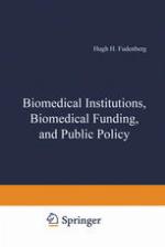 Biomedical institutions, biomedical funding, and public policy