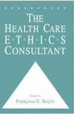 The Health Care Ethics Consultant