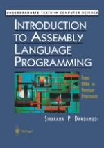 Introduction to assembly language programming : from 8086 to Pentium processors
