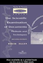 The scientific examination of documents : methods and techniques