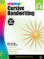 Spectrum Cursive Handwriting, Grades 3--5