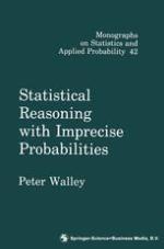 Statistical reasoning with imprecise probabilities