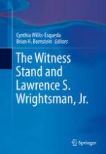 The witness stand and Lawrence S. Wrightsman, Jr.