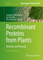 Recombinant Proteins from Plants Methods and Protocols