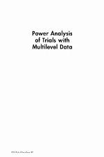 Power analysis of trials with multilevel data