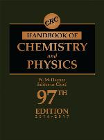 CRC handbook of chemistry and physics : a ready-reference book of chemical and physical data.