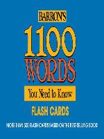 1100 Words You Need to Know Flashcards