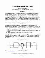Optimization in lens design