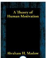 A Theory of Human Motivation
