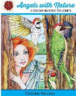 Angels with Nature: A Colouring Book for Adults