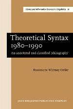 Theoretical Syntax 1980 1990