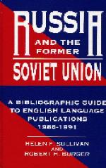 Russia and the Former Soviet Union