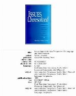 Issues Unresolved