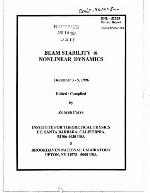 Beam Stability and Nonlinear Dynamics