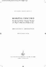 Marital discord : recapturing human dignity through the higher objectives of Islamic law