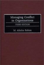 Managing Conflict in Organizations