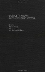 Budget Theory In The Public Sector