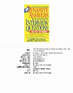 101 Dynamite Answers To Interview Questions