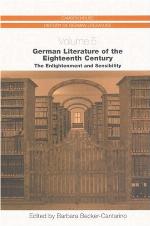 German literature of the eighteenth century : the enlightenment and sensibility