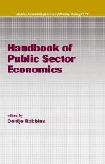 Handbook of Public Sector Economics