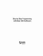 Step By Step Programming With Base Sas Software