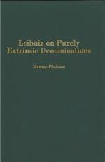 Leibniz on Purely Extrinsic Denominations