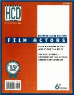 Film Actors Directory, 6th Edition (HOLLYWOOD CREATIVE DIRECTORY'S FILM ACTORS)