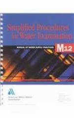 Simplified Procedures for Water Examination (M12)