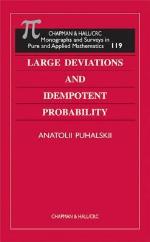 Large Deviations and Idempotent Probability