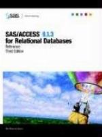 SAS/Access 9.1.3 for Relational Databases