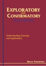 Exploratory and Confirmatory Factor Analysis