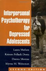 Interpersonal Psychotherapy for Depressed Adolescents