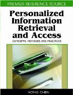 Personalized Information Retrieval and Access