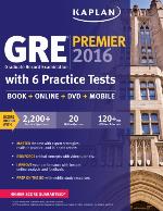 GRE Premier 2016 with 6 Practice Tests
