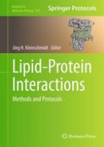 Lipid-protein Interactions : methods and protocols