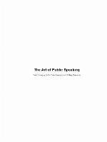 The Art of Public Speaking