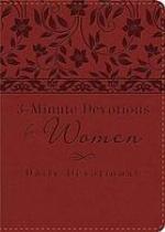 3-minute devotions for women : daily devotional (burgundy)