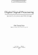 Digital signal processing : spectral computation and filter design