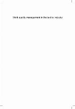 Work quality management in the textile industry