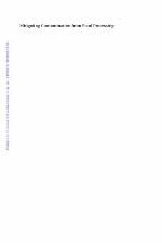 Mitigating contamination from food processing