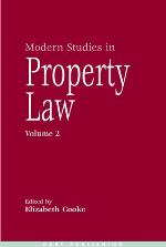 Modern Studies in Property Law, Volume 2