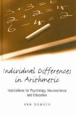 Individual Differences in Arithmetic