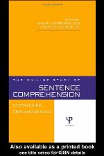 The On-Line Study of Sentence Comprehension