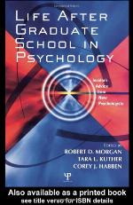 Life After Graduate School in Psychology