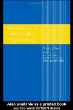 Advances in Personality Psychology