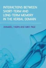 Interactions Between Short-Term and Long-Term Memory in the Verbal Domain
